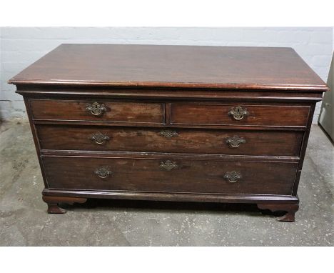 In the Manner of Thomas Chippendale, Mahogany Chest of Drawers, circa 18th century, Having two small Drawers above two long G