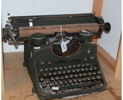 An early 20th century Bar-Lock typewriter