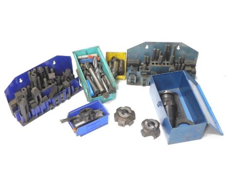A quantity of engineer's milling machine tools, etc. 