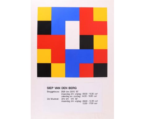 Berg van den, Sybren Ridsert (Siep) (Wymbritseradeel 1913 A'dam 1998). Exhibition poster 1987, signed with monogram and '84, 