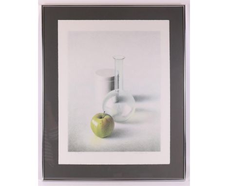Overbeek van, Olav Cleofas (Amersfoort 1946-) "Glass with apple", 1989, signed in full in pencil l.r. and '89, silkscreen/pap
