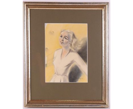 Meegeren van, Henricus Antonius (Han) (1889-1947) "Portrait of a girl of half length", signed in full r.o, pastel/paper, h 28