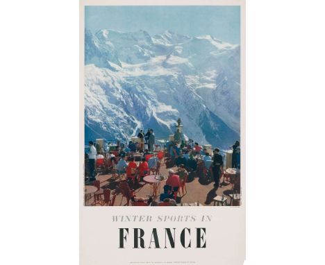   WINTER SPORTS IN FRANCE (CHAMONIX) offset lithographic poster, c.1950, condition A-; not backed   40 x 25 in. (102 x 64 cm.