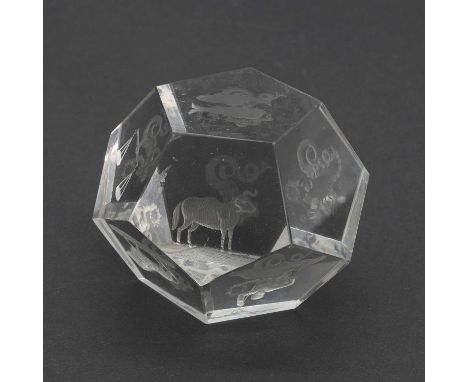 At Auction: Mats Jonasson, Mats Jonasson Crystal Eagle Paperweight