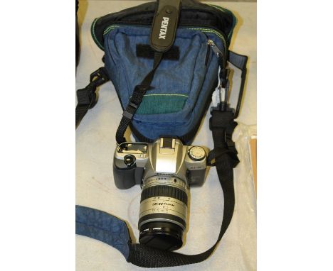 Pentax MZ-30 camera, bag etc