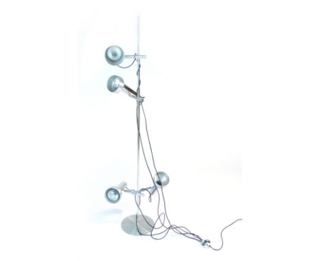 A 1970's four spot standard lamp on a chromed shaft

 CONDITION REPORT: Working order unknown