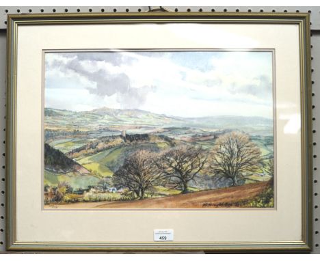 Margaret Stella Murray Whatley (British, contemporary), limited edition print 109/160 of a landscape, titled verso 'Willet Ho