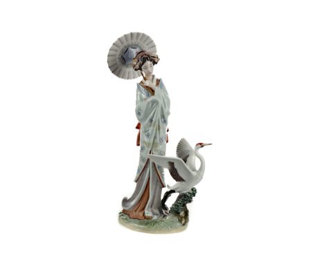 LLADRO UTOPIA COLLECTION FIGURE OF 'JAPANESE PORTRAIT' 35cm high, in original box and with papers
