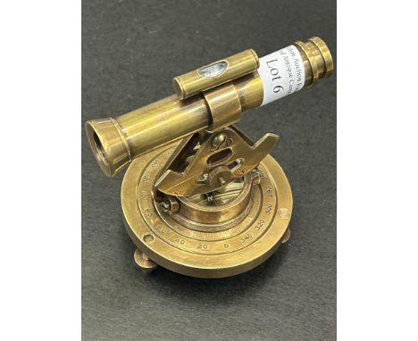 Brass compass &amp; telescope 