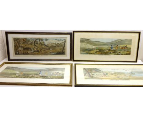 'Pheasant Shooting', 'Grouse Shooting' and 'Wild Duck Shooting', five engravings after T Sutherland pub. R. Ackermann, London