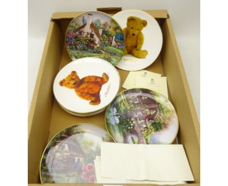 Seven Royal Worcester collector's plates in 'The Ultimate Teddy Bear Plate Collection', all with certificates, some with boxe