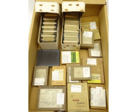 Collection of magic lantern slides, mainly topographical and other glass slides, mainly topographical, Churches, Villages, Pr
