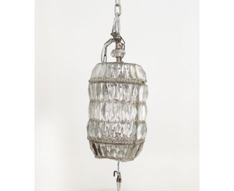 CEILING LIGHT, glass, purchased from Rose Uniacke's shop, 50cm tall.