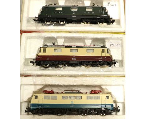 Fleischmann HO Gauge Three Pantograph Locomotives 4340 SBB FFS 1156, 4348 DB 111205 and SBB CFF 11156 (all E boxes G-F) (3)