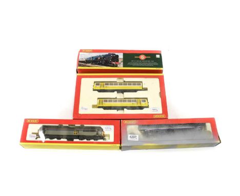 Hornby (China) Locomotives R2611 Mersey Railways Class 142 Pacer two car set (E box G), together with three locomotives: Flyi