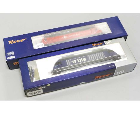 Roco HO Gauge Two Pantograph Locomotives 62388 Crossrail 185595 and 72397 Re 465 BLS (both E boxes G-E) (2)