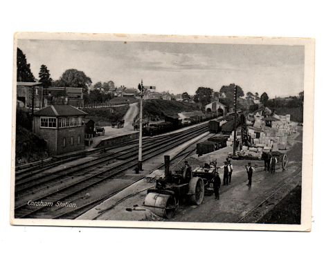 Corsham Station animated RP view of the goods yard and signal box, note the steam roller levelling the yard!