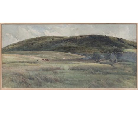 Arthur Reginald Smith RWS, RSW, ARCA (1871-1934)"Dales landscape"Signed, pencil and watercolour, 22cm by 46.5cm; together wit