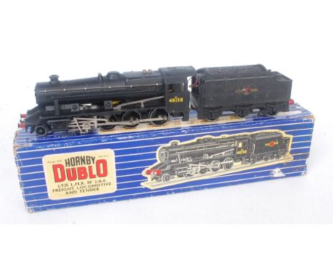 LT25 H-Dublo 2-8-0 8F loco and tender 1/2" motor BR48158 tender decals faded (VG-E)(BP)