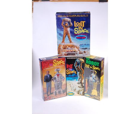 Polar Lights by Playing Mantis, boxed Lost in Space, plastic kit group, all appear as issued to include One Eyed Monster, The