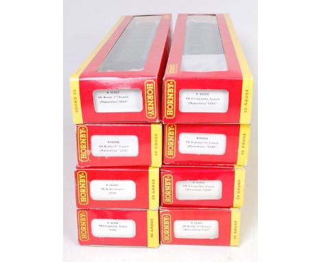8 various boxed Hornby Southern Region Coaches, all appear as issued, examples include R4009E, R4008E and R4008A and others
