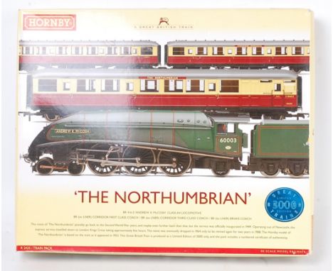 A Hornby R2435 'The Northumbrian' train pack containing BR green 'Andrew K McCosh' class A4 engine and tender and 3 Gresley r