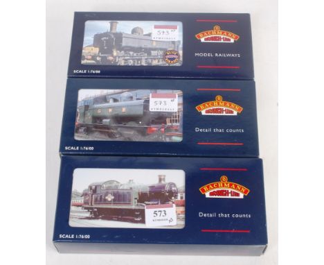 Bachmann Boxed 00 Gauge Locomotive Group, 3 examples, to include 32-075 Class 56XX Tank No.5667 GWR Green, 32-210 5700 Pannie