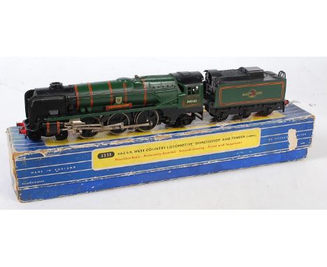 3235 H-Dublo Dorchester loco and tender, couple of chips to lining loco (VG-E) tender, chips to lining, decals faded (VG)(BP)