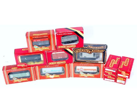 Various Triang and Triang Hornby boxed rolling stock, one coach and 14  goods wagons, overall (G)(BG-VG) with Mainline BR(E) 