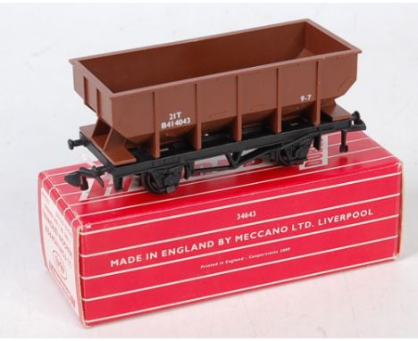 H-Dublo Neverwazza 4643 21 ton hopper wagon brown  (M)(BM repro Cooper)