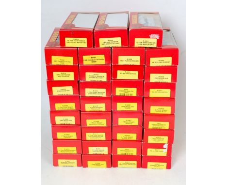 35 boxed as issued Hornby 00 Gauge Wagons and Rolling Stock, mixed examples, to include NE 9 Plank Wagon, GWR Container and F