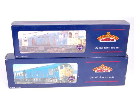 Bachmann Boxed Diesel Locomotive Group, 2 examples, to include 32-028 Class 20 Diesel D8134 BR Green with Indicator Boxes, an