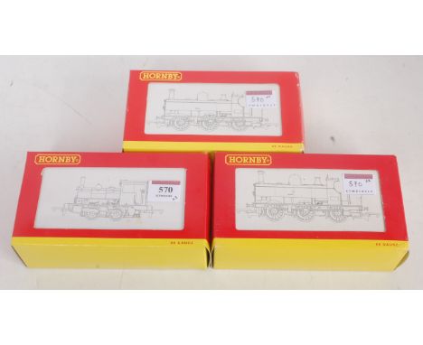 Hornby Boxed 00 Gauge Locomotive Group, 3 examples, to include R2065A LMS 0-4-0ST Pug No.11250, R2198 GWR 0-6-0 Class 2721 Pa