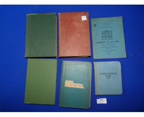 Six Vintage Military Books &amp; Manuals - Pre War