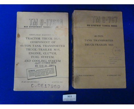 Two Tractor Manuals 1944 &amp; 1945