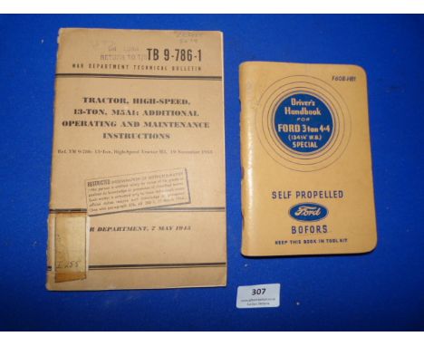 40mm Bofois Manual 1944 &amp; Tractor Manual 1945