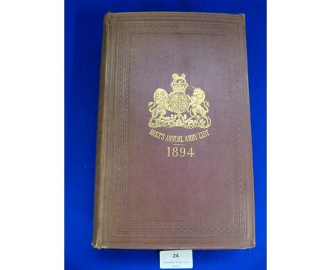 Harts Annual Army List 1894 