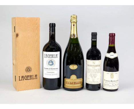 Konvolut Weine Italien &amp; Frankreich: 1 x 2000er Vosne-Romanée 750 ml. 1 x 2004er Montevertine 750 ml. 1 x Ca del Bosco Pr