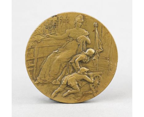 Gedenkmedaille Königin Luise von Preußen, Bronze, um 1901, AV Brustbild Königin Louise von Preußen im Profil nach links, bez.