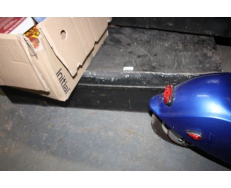Tin trunk and contents