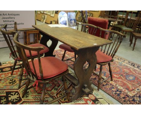 1970 Ercol oak table and 4 chairs