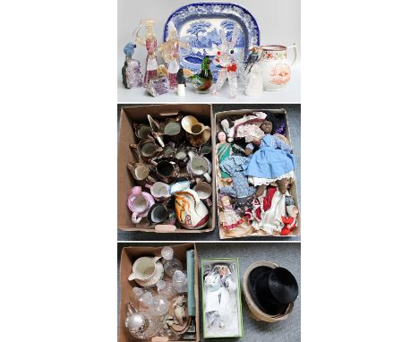 An Accumulation of Mostly 19th Century Sunderland and Copper Lustre Jugs, including 'No Corn Bill Universal Suffrage' example
