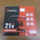 A 21v cordless drill in case, unused