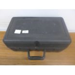 A SIP-07904 230v 100 x 22 x 4mm 230v biscuit jointer in case with biscuits and dust bag