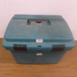 A Makita 4334D, 18V, jigsaw, a Makita ML180, 18V torch and a toolbox