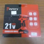 A 21v cordless drill in case, unused