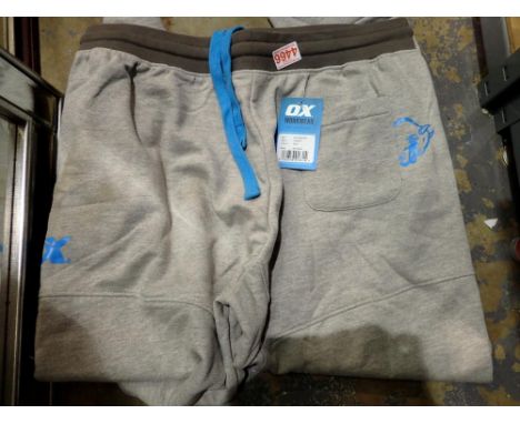Ox Tools 42 inch waist grey workwear joggers, new old stock. P&amp;P Group 1 (£14+VAT for the first lot and £1+VAT for subseq