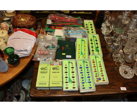 A collection of Subbuteo items 