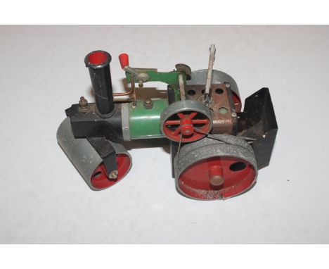 A Mamod spirit fired model of a road roller 