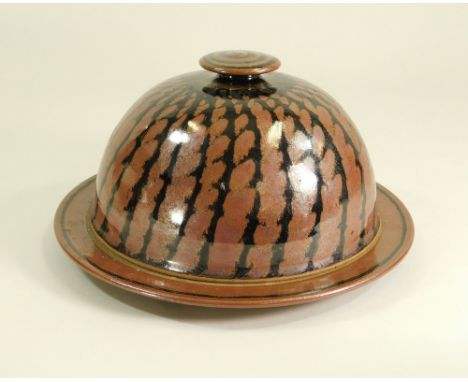 DAVID LLOYD JONES. A cheese dish with domed cover. Diameter 24cm. Impressed mark.
